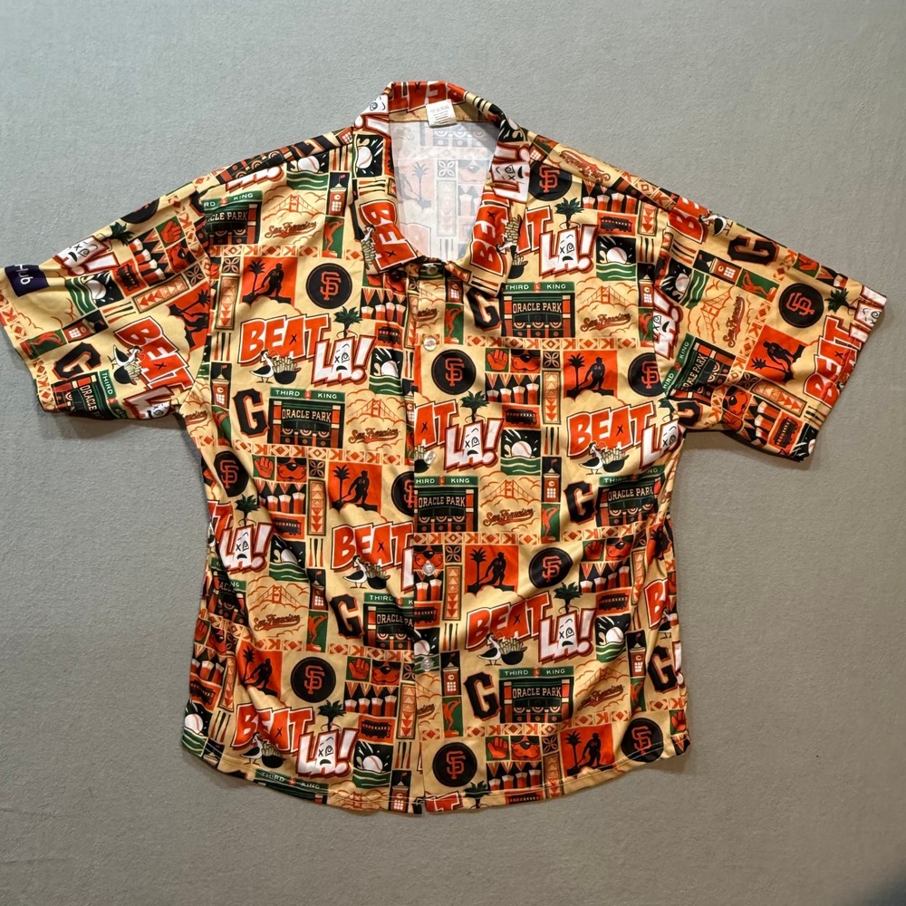 San Francisco Giants MLB "Beat LA" Rivalry‎ Retro Baseball Fan Shirt Men XL